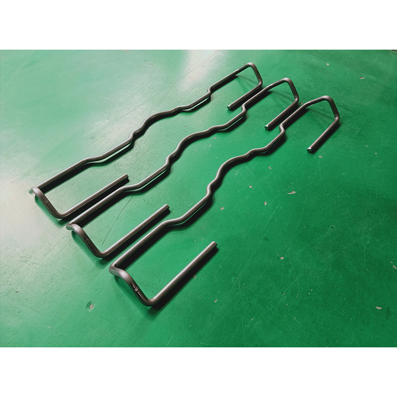 Rubber frame handle bending